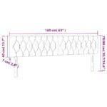 vidaXL Čelá postelí svetlosivé 160x7x78/88 cm zamatové – Obrázok 8