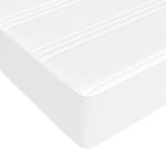 vidaXL Matrac s taštičkovými pružinami stredná tvrdosť biely 90x200x20 cm umelá koža – Obrázok 5