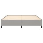 vidaXL Posteľný rám bledosivý 180x200 cm látka – Obrázok 5