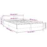 vidaXL Posteľ bez matraca tmavosivá 120x200 cm zamat – Obrázok 9