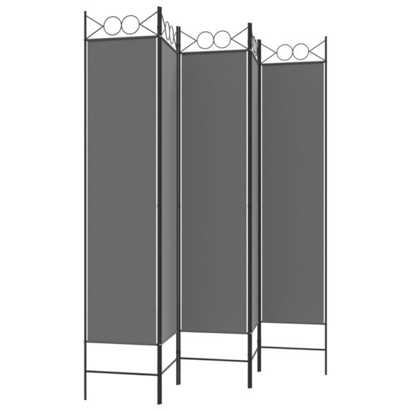 VXL8720287195542_g_en_hd_3.jpg vidaXL 5-panelový paraván antracitový 200x200 cm látkový – Obrázok 5