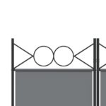 vidaXL 5-panelový paraván antracitový 200x200 cm látkový – Obrázok 7