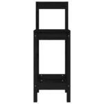 vidaXL Barové stoličky 2 ks čierne 40x41,5x112 cm borovicový masív – Obrázok 4