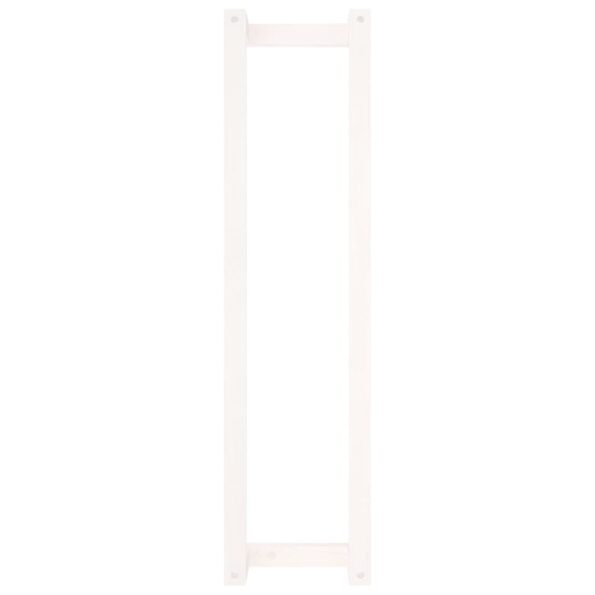 vidaXL Stojan na uteráky biely 23x18x90 cm masívna borovica – Obrázok 5