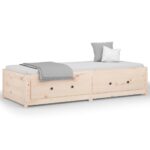 vidaXL Denná posteľ 75x190 cm malé jednolôžko masívna borovica – Obrázok 2