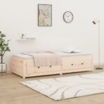 vidaXL Denná posteľ 75x190 cm malé jednolôžko masívna borovica – Obrázok 4