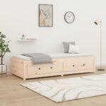 vidaXL Denná posteľ 75x190 cm malé jednolôžko masívna borovica