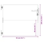 vidaXL Záhradná brána 85x100 cm kortenová oceľ – Obrázok 10