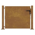 vidaXL Záhradná brána 100x100 cm, cortenová oceľ – Obrázok 4