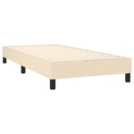 vidaXL Rám na boxspring posteľ krémový 90x190 cm látka – Obrázok 4