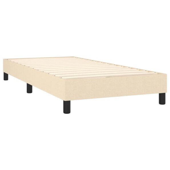 vidaXL Rám na boxspring posteľ krémový 90x190 cm látka – Obrázok 4