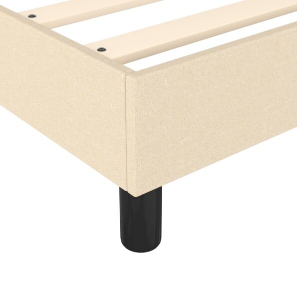 vidaXL Rám na boxspring posteľ krémový 90x190 cm látka – Obrázok 7