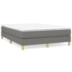 vidaXL Rám na boxspring posteľ tmavosivý látka 100x200 cm – Obrázok 2