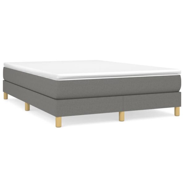 vidaXL Rám na boxspring posteľ tmavosivý látka 100x200 cm – Obrázok 2