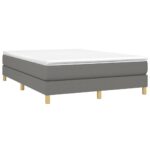 vidaXL Rám na boxspring posteľ tmavosivý látka 100x200 cm – Obrázok 3