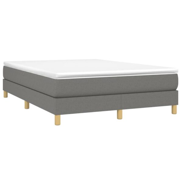 vidaXL Rám na boxspring posteľ tmavosivý látka 100x200 cm – Obrázok 3