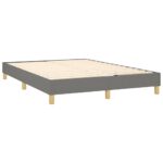 vidaXL Rám na boxspring posteľ tmavosivý látka 100x200 cm – Obrázok 4