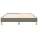 vidaXL Rám na boxspring posteľ tmavosivý látka 100x200 cm – Obrázok 5