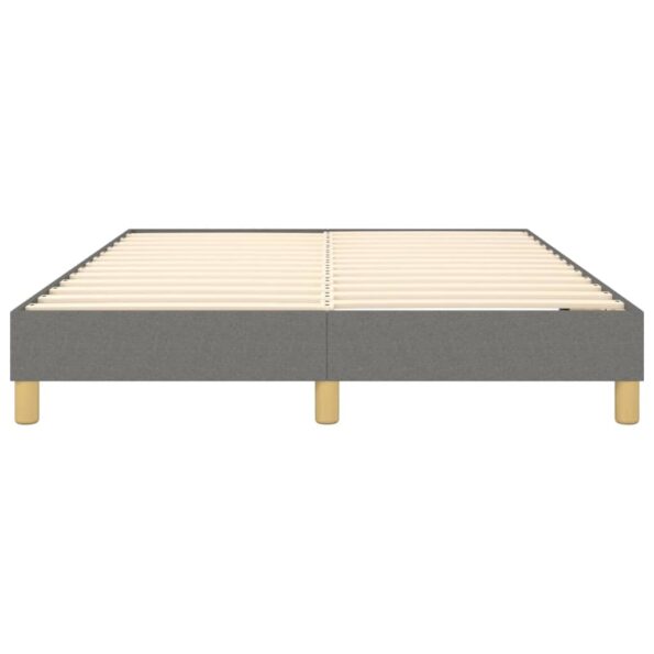vidaXL Rám na boxspring posteľ tmavosivý látka 100x200 cm – Obrázok 5
