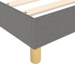 vidaXL Rám na boxspring posteľ tmavosivý látka 100x200 cm – Obrázok 7