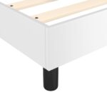 vidaXL Rám na boxspring posteľ, biely 160x200 cm, umelá koža – Obrázok 7