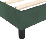 vidaXL Posteľný rám s boxspringom tmavozelený 90x200 cm zamat – Obrázok 7