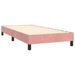 vidaXL Rám na boxspring posteľ ružový 90x200 cm zamat – Obrázok 4
