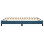 vidaXL Posteľný rám na boxspring tmavomodrý 160x200 cm zamat – Obrázok 6