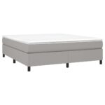 vidaXL Rám na boxspring posteľ bledosivý 180x200 cm látka – Obrázok 3