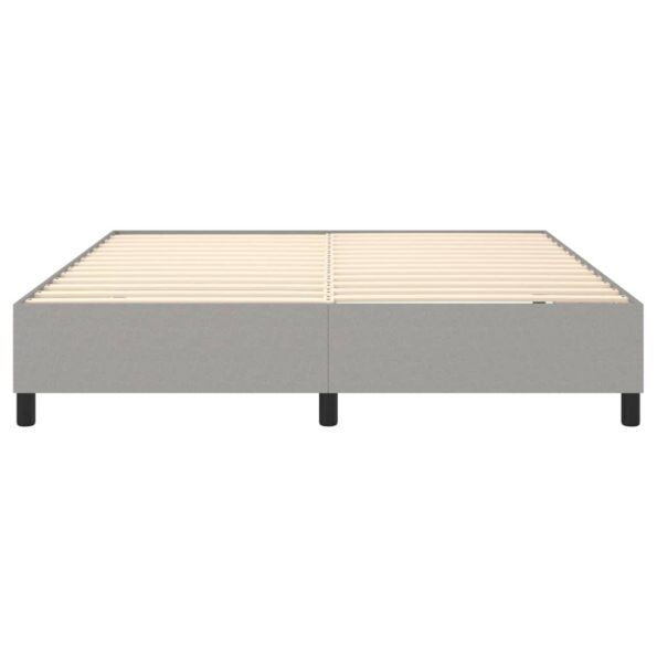 vidaXL Rám na boxspring posteľ bledosivý 180x200 cm látka – Obrázok 5