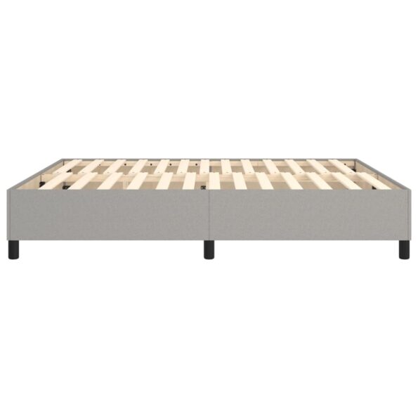 vidaXL Rám na boxspring posteľ bledosivý 180x200 cm látka – Obrázok 6