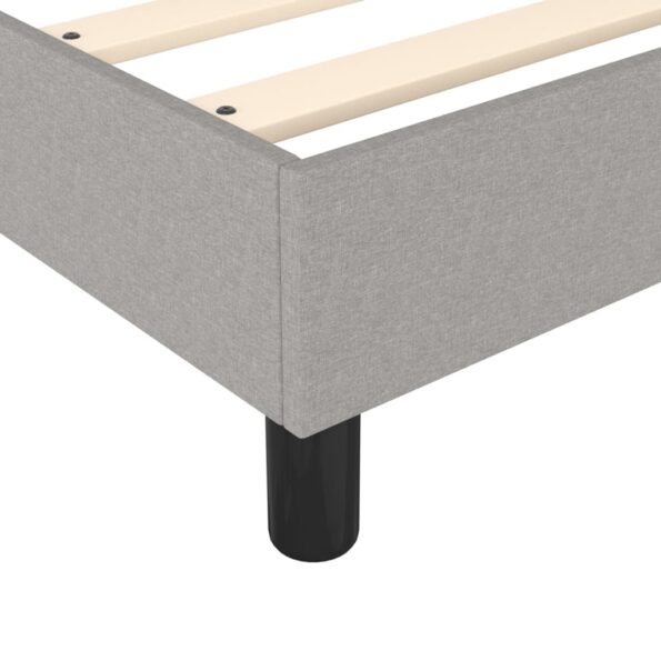 vidaXL Rám na boxspring posteľ bledosivý 180x200 cm látka – Obrázok 7