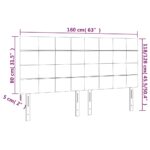 vidaXL Čelá postele 4 ks tmavosivé 80x5x78/88 cm látka – Obrázok 8