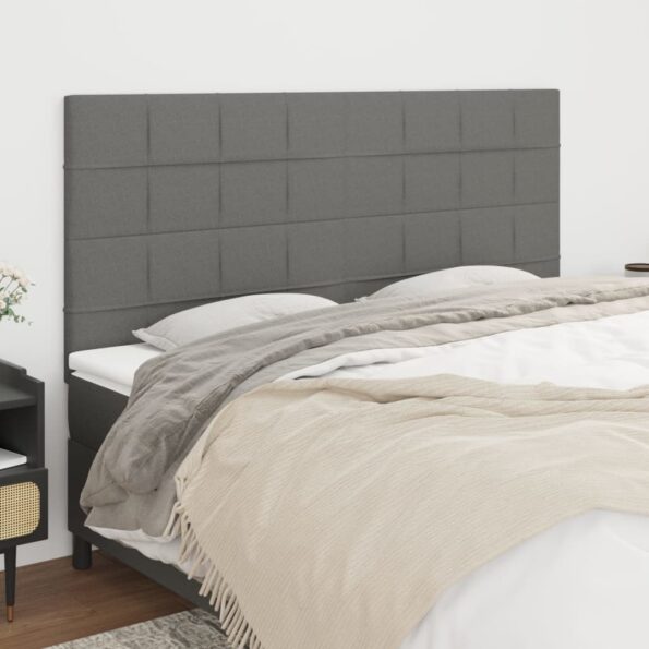 VXL8720287242031_m_en_hd_1.jpg vidaXL Čelá postele 4 ks tmavosivé 80x5x78/88 cm látka – Obrázok 1