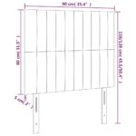 vidaXL Čelá postele 2 ks čierne 90x5x78/88 cm látka – Obrázok 8