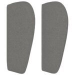 vidaXL Čelo postele so záhybmi tmavosivé 93x23x78/88 cm látka – Obrázok 4