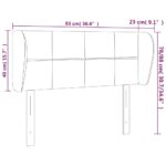 vidaXL Čelo postele so záhybmi bledosivé 93x23x78/88 cm látka – Obrázok 9