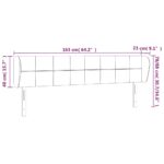 vidaXL Čelo postele so záhybmi bledosivé 163x23x78/88 cm látka – Obrázok 9