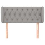 vidaXL Čelo postele so záhybmi bledosivé 93x23x78/88 cm látka – Obrázok 3