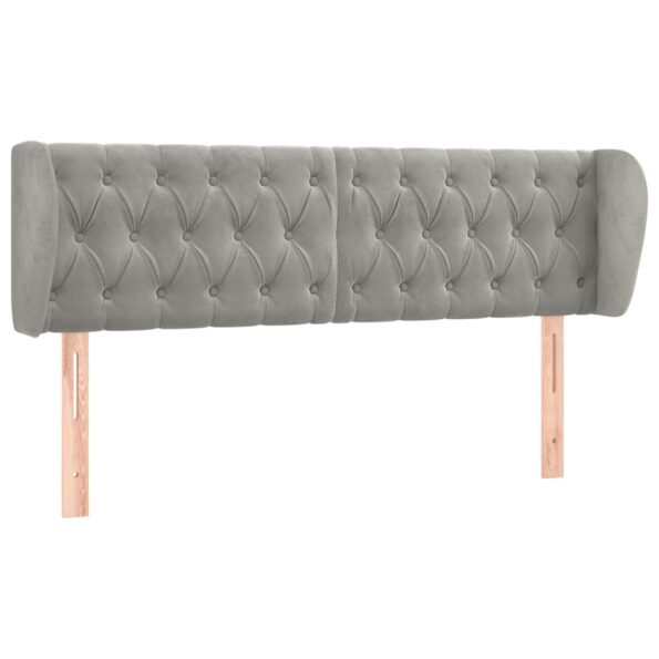 VXL8720287253983_a_en_hd_1.jpg vidaXL Čelo postele so záhybmi bledosivé 163x23x78/88 cm zamat – Obrázok 2