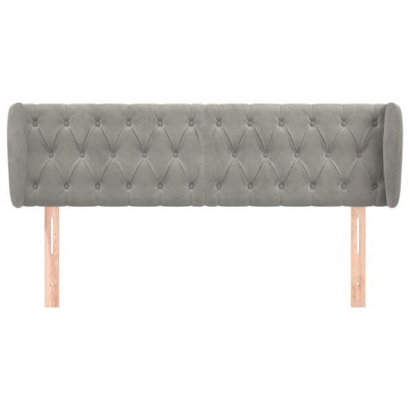 VXL8720287253983_g_en_hd_1.jpg vidaXL Čelo postele so záhybmi bledosivé 163x23x78/88 cm zamat – Obrázok 3