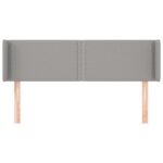 vidaXL Čelo postele so záhybmi bledosivé 147x16x78/88 cm látka – Obrázok 3