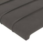 vidaXL Čelo postele so záhybmi tmavosivé 103x16x78/88 cm zamat – Obrázok 5