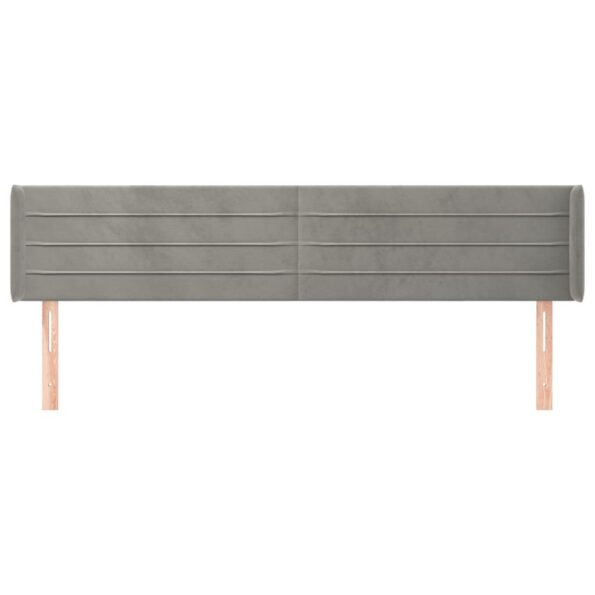 VXL8720287268383_g_en_hd_1.jpg vidaXL Čelo postele so záhybmi bledosivé 203x16x78/88 cm zamat – Obrázok 3