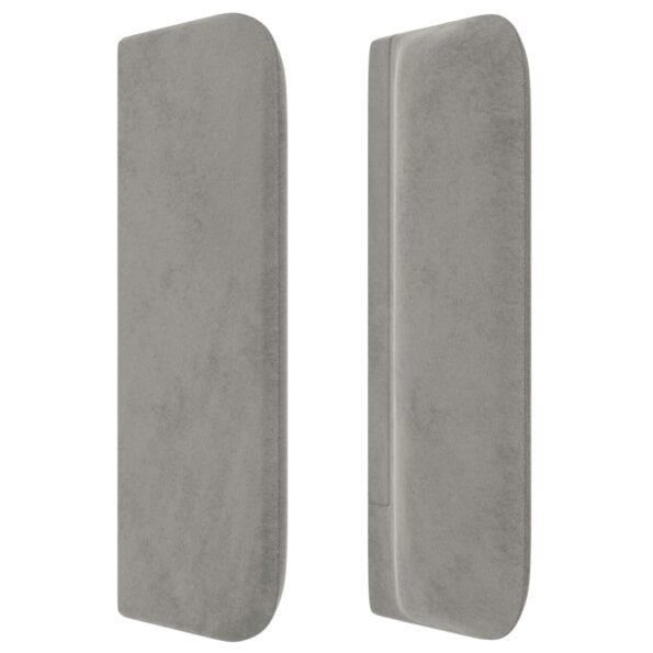 VXL8720287268383_g_en_hd_2.jpg vidaXL Čelo postele so záhybmi bledosivé 203x16x78/88 cm zamat – Obrázok 4