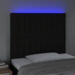 vidaXL Čelo postele s LED čierne 90x5x118/128 cm látka – Obrázok 3