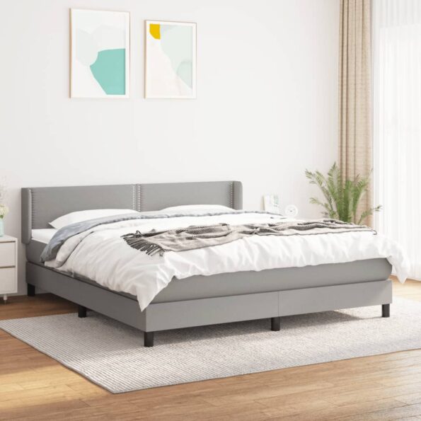 VXL8720287314226_m_en_hd_1.jpg vidaXL Boxspring posteľ s matracom bledosivá 180x200 cm látka – Obrázok 1