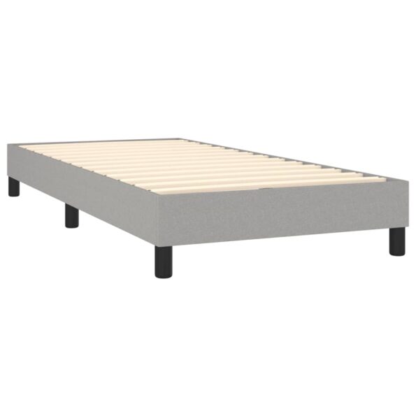 vidaXL Boxspring posteľ s matracom bledosivý 100x200 cm látka – Obrázok 4