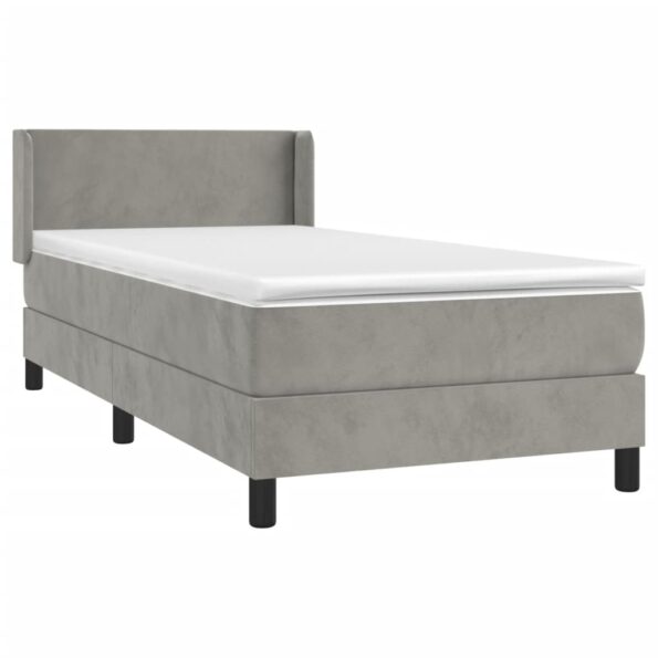 VXL8720287325840_g_en_hd_1.jpg vidaXL Posteľný rám boxsping s matracom bledosivý 90x190 cm zamat – Obrázok 3