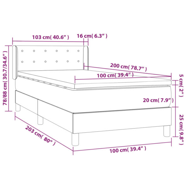 VXL8720287329572_g_en_hd_5.jpg vidaXL Posteľný rám boxspring s matracom tmavosivý 100x200 cm zamat – Obrázok 7
